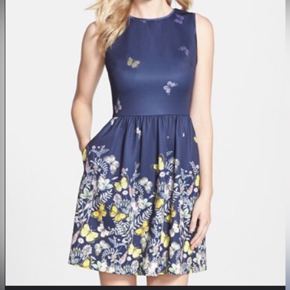 ERIN BY ERIN FEATHERSTONE BUTTERFLY DRESS SIZE 0 - Picture 2 of 7